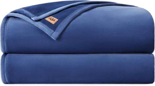 Vista 49 de UGG Coco - Manta acogedora para sofá y cama, 50 x 70 pulgadas, color negro (tinta)