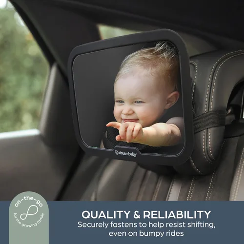 Vista 4 de Dreambaby Espejo de coche para bebé, espejo retrovisor, ajustable en 360°