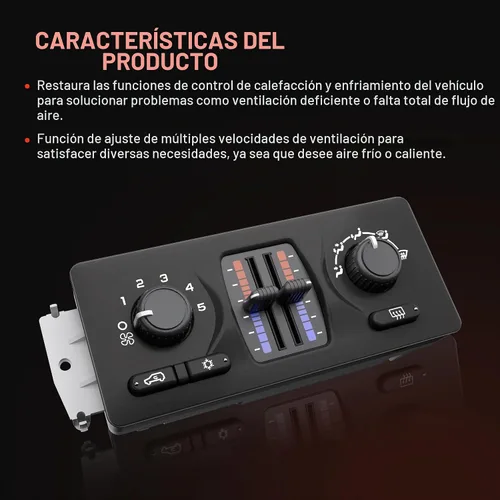 Vista 7 de 599-210XD Módulo de Control de Clima Panel de Control de AC Compatible con Vehículos Chevy GMC Buick Cadillac Isuzu Saab 2003-2007 - Silverado