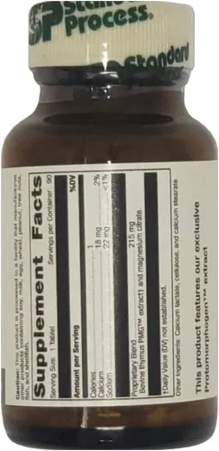 Vista 2 de Proceso estándar Thymus PMG 90 tabletas