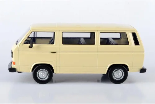 Vista 2 de VW Tipo 2 (T3) Van Beige Timeless Legends Series 1/24 Modelo de auto fundido a presión por Motormax 79376
