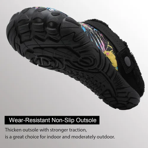 Vista 6 de Besroad - Pantuflas mullidas para mujer y hombre, esponjosas, cómodas, de espuma viscoelástica, para dormitorio