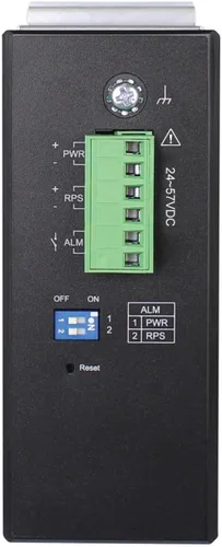 Vista 3 de Tripp Lite Conmutador Ethernet Gigabit PoE+ administrado industrial de 8 puertos de capa 2, puertos RJ45 de 10/100/1000 Mbps, montaje DIN