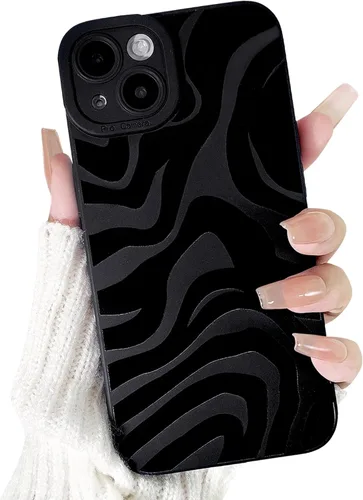 Vista 29 de Lovmooful Funda para iPhone 14 Plus, diseño de mariposa negra (mariposa) 2