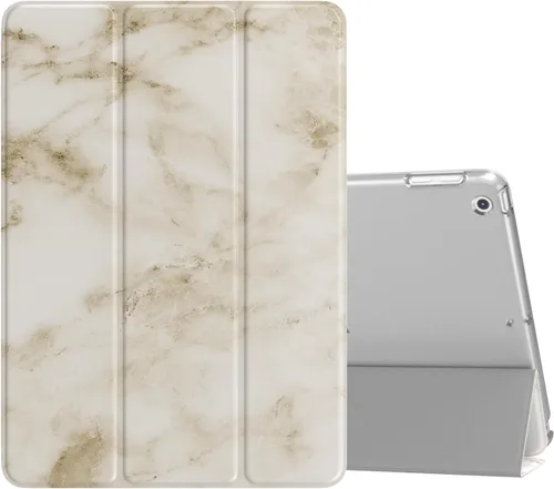 Vista 12 de MoKo Funda para iPad 9.7 2018/2017 de 5ª / 6ª Generación - Funda delgada y ligera con soporte para Smartphone con parte trasera translúcida