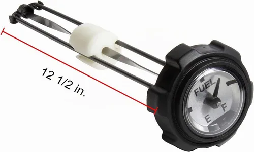 Vista 2 de Raider 22622 Tapón de combustible de gas de 12.5" con rosca para moto de nieve con medidor Negro