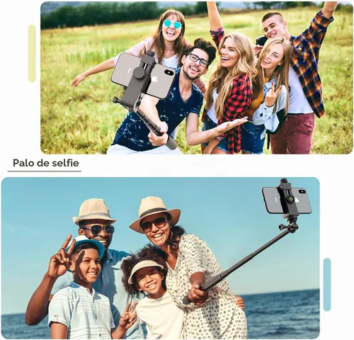 Vista 7 de Adaptador universal de trípode para teléfono con control remoto de cámara inalámbrico, soporte para teléfono celular con abrazadera ajustable