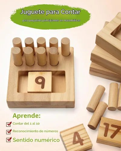 Vista 2 de SYNARRY Tableros de madera para contar, manipuladores de matemáticas