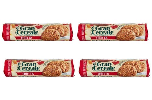 Vista 7 de Mulino Bianco: "Gran Cereale Frutta" ("Galletas de cereales de frutas"), galletas altas en fibras, paquetes de 17.63 onzas (17.64 oz) (paquete de 2)
