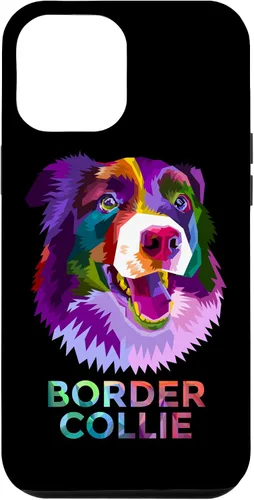 Vista 6 de Funda para iPhone 14 Colorida Mighty Border Collie de raza de perro