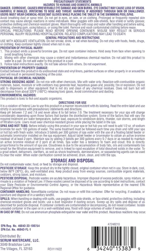 Vista 6 de Tabletas de bromo para spa, bañera de hidromasaje y piscina, 1.5 libras, fabricadas en Estados Unidos, tabletas de bromo de disolución lenta HTS