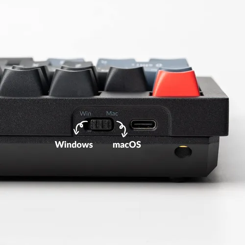 Vista 7 de Keychron Teclado mecánico personalizado con cable Q3 con interruptor K Pro Banana intercambiable en caliente macro programable QMKVIA diseño sin