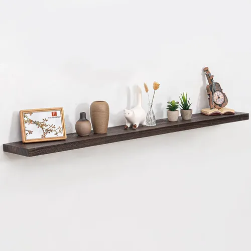Vista 67 de Estantes flotantes para decoración de pared, estantes rústicos de madera recuperada de 24 x 8 pulgadas, estantes de montaje en pared resistentes