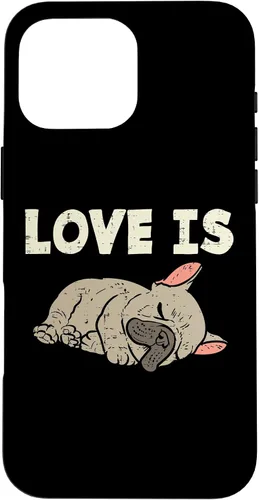 Vista 19 de Love is French Bulldog - Funda de regalo para iPhone 17