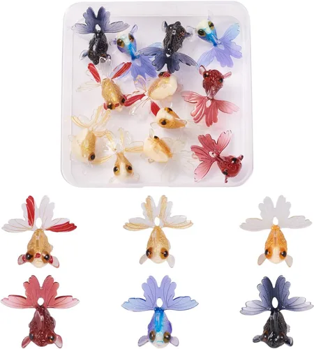 Vista 27 de Craftdady Colgantes de Resina de Alas de Mariposa y Alas de Hada - Lindos Colgantes Colgantes de Animales y Dijes de Hongos - Dijes Degradados
