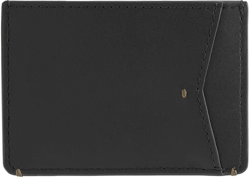 Vista 3 de Fossil Funda de piel minimalista para hombre con bolsillo frontal, Joshua Negro, Estuche para tarjetas