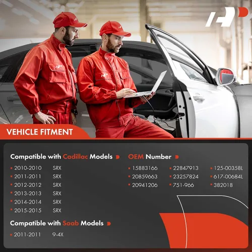 Vista 2 de A-Premium Elevalunas eléctrico con motor compatible con Cadillac SRX 2010-2015 Saab 9-4X 2011 delantero izquierdo del lado del conductor