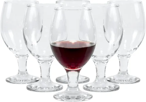 Vista 8 de Red Co. Belluno Classic - Vasos transparentes para agua, jugo, licor, copas de vino, juego de 6 (13.5 onzas)