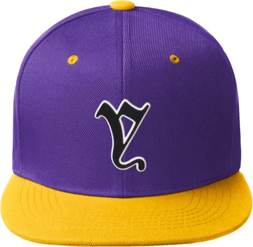 Vista 93 de Daxton Gorra clásica con visera de billete plano con letras del alfabeto inglés antiguo de la A a la Z
