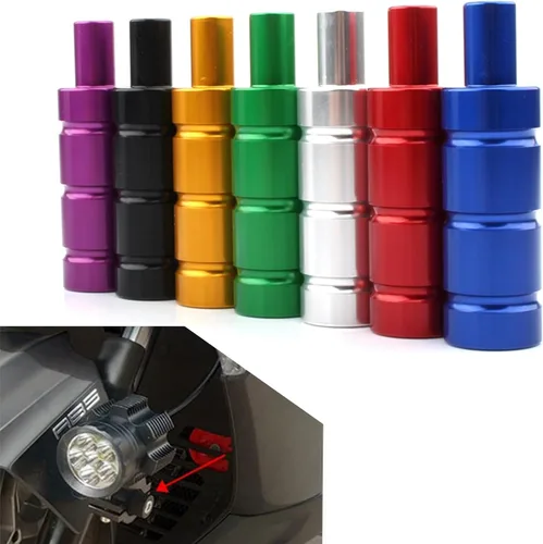 Vista 8 de Soporte de montaje de luz antiniebla para faros de motocicleta, barra de soporte extensor, ajuste universal para todas las motocicletas, corredores