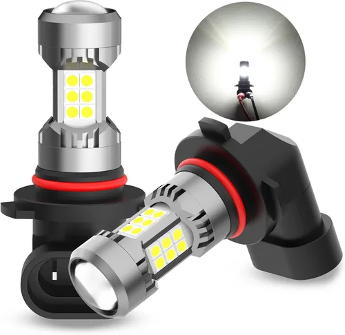 Vista 15 de Phinlion Bombillas LED antiniebla H10, 3200 lúmenes color azul hielo, súper brillantes PY20D 9145, focos antiniebla de repuesto para coches