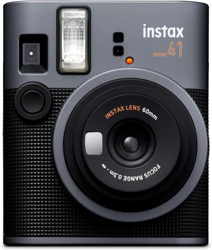 Vista 2 de INSTAX Mini cámara instantánea 41, operación simple con exposición automática, flash integrado, lente selfie y modo de cerca, una cámara de diseño