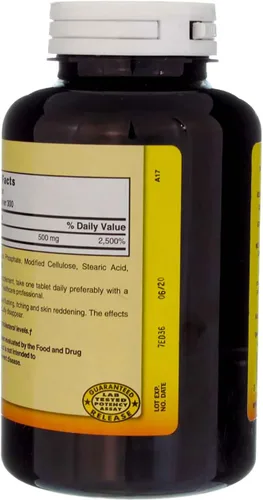 Vista 4 de Nature's Blend Niacina Liberación Temporizada 500 mg 500 mg 300 Tabletas