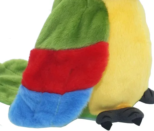 Vista 5 de Vincilee Talking Parrot Repeat What You Say Mimicry - Juguete interactivo de peluche para mascotas, juguetes interactivos para regalar a los niños
