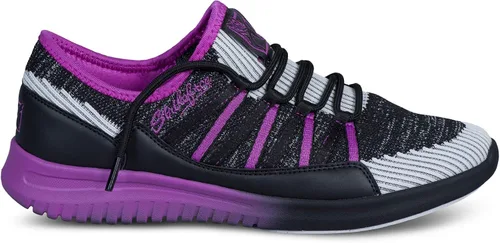 Vista 2 de KR Strikeforce Tenis de bolos ligeros para mujer Jazz BlackPurple con tecnología de ajuste cómodo Negro