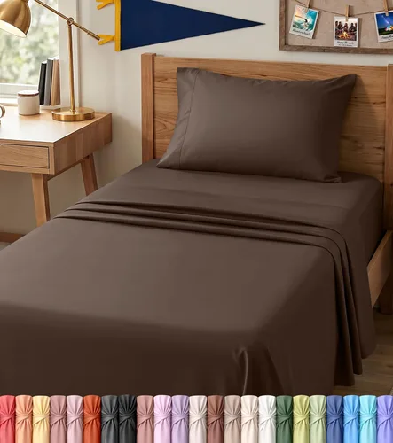 Vista 70 de Utopia Bedding - Juego de sábanas de microfibra cepillada, resistente al encogimiento y a la decoloración, de fácil cuidado, 3 piezas, tamaño Beige