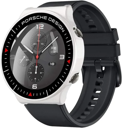 Vista 9 de Compatible con Huawei Watch GT 2 Pro Protector de pantalla Ultra Delgado HD Vidrio Templado Protector de Pantalla Protección General Electroplate