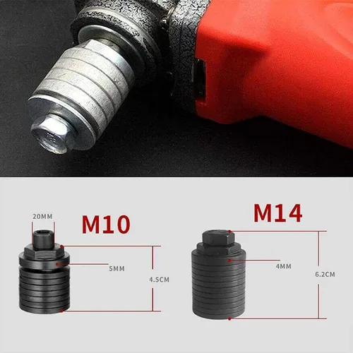 Vista 9 de Amoladora angular a máquina ranuradora, convertidor adaptador de taladro de tornillo, cabezal de conversión M10/M14 para conversión de máquina