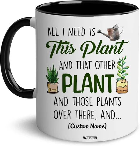 Vista 21 de WHIDOBE Regalo para jardineros – Taza de plantas para amantes de las plantas – Regalos de jardinería para mujeres y hombres – Yes I Really Do Need