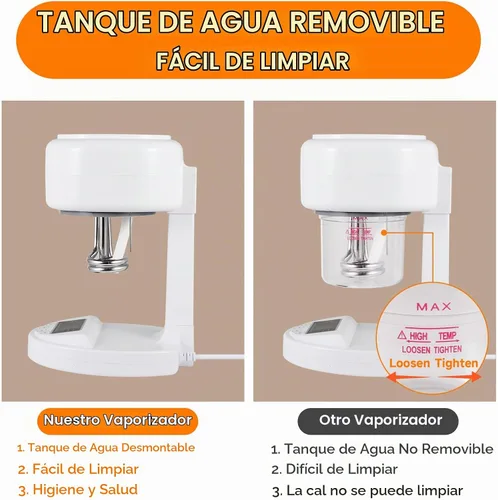 Vista 3 de Vaporizador facial de ozono con pantalla LCD para el cuidado