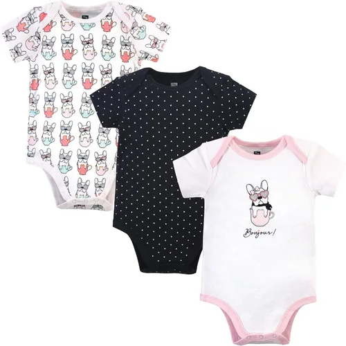 Vista 169 de Hudson Baby baby-girls Cotton Bodysuits 3-pack