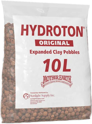 Vista 3 de Hydroton Original Clay Pebbles - 10 litros Agregado de arcilla expandida ligero fabricado en Alemania