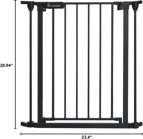 Vista 2 de COMOMY Panel de puerta de repuesto para puertas de perro de 80/150/198 pulgadas de ancho Sección de metal de paso, negro