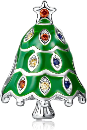 Vista 20 de Annmors S925 Silver Christmas Charms for Women Pandora Moments Bracelet Venado de Navidad
