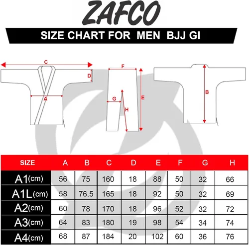 Vista 7 de Jiu Jitsu Gi BJJ Gi brasileño para hombre uniforme de Kimonos ligero preencogido con cinturón blanco
