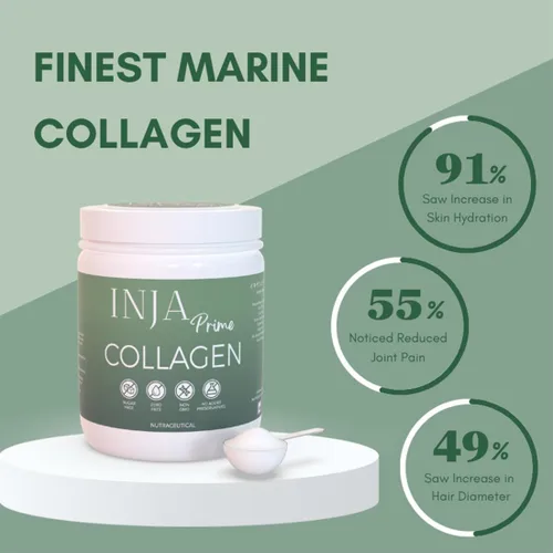 Vista 2 de Polvo de proteína de colágeno marino para la piel con ácido hialurónico, vitamina C, sesabania y sabor a chocolate biotina 25 porciones - 8.82 oz