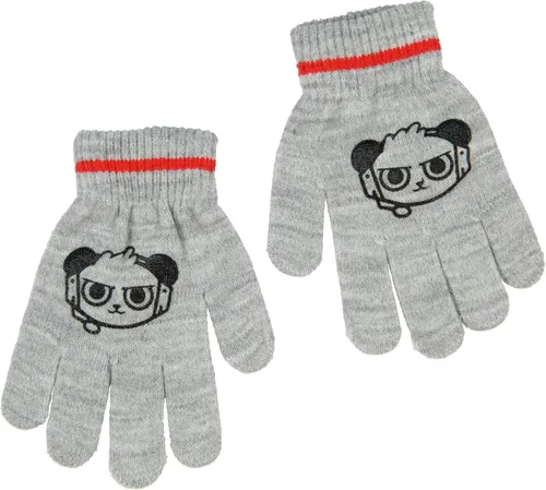 Vista 5 de Ryans World Ryan and Combo Panda - Juego de 3 piezas de guantes y bufanda con pompón para niños Ryan y Combo Panda