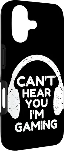 Vista 3 de Gaming Phone Case Gamer Gift Funny Cant Hear You I'm Gaming Case for iPhone 17