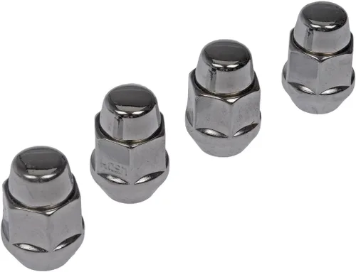 Vista 3 de Dorman 711-305 Tuerca de Rueda Cromada Bellota Asiento Abombado M12-1.50 Compatible con Modelos Selectos, Paquete de 4