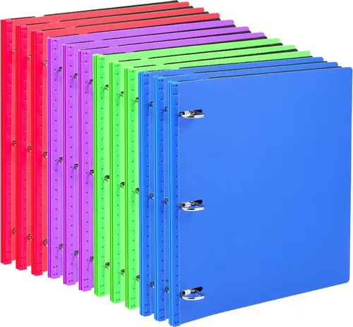Vista 12 de WOT I Carpeta de 3 Anillos Telescópica (0.75"), Carpeta Flexible Expandible - Diseño Patentado para Fácil Portabilidad, Capacidad para 160 Hojas