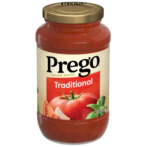 Vista 36 de Prego Tomate grueso con salsa de pasta de ajo y cebolla, tarro de 24 onzas
