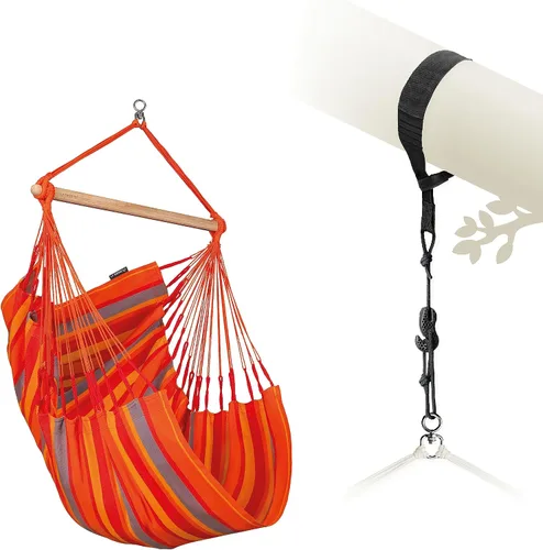 Vista 44 de LA SIESTA Domingo - Silla colgante para exteriores resistente a la intemperie Sea Salt