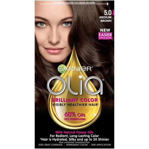 Vista 19 de Garnier Olia Tinte de cabello sin amoníaco [5.60] rojo granate medio, 1 unidad 5.6 Rojo granate medio