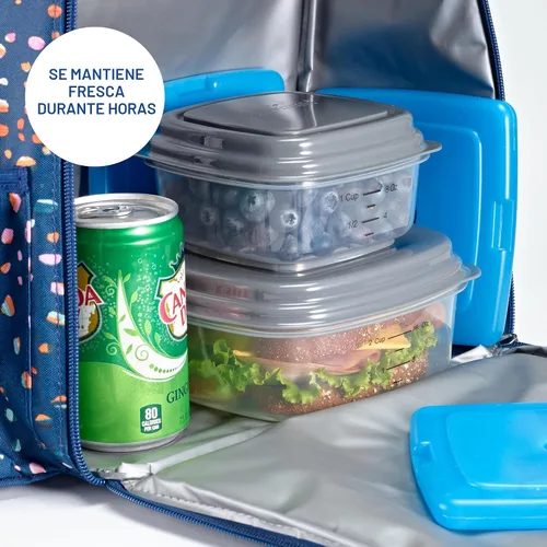 Vista 5 de Cool Coolers by Fit + Fresh, 4 Pack Slim Ice Packs, Space Saving Reusable Ice Packs for Lunch Boxes or Coolers