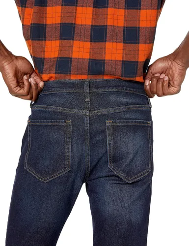 Vista 4 de Amazon Essentials Men's Slim-Fit Jeans - Discontinued Colors Indigo Wash