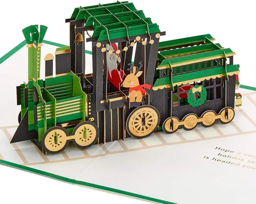 Vista 8 de Hallmark Signature Paper Wonder - Surtido de tarjetas navideñas emergentes (4 tarjetas navideñas con sobres)